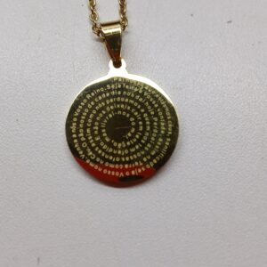 Colar Dourado Pai Nosso